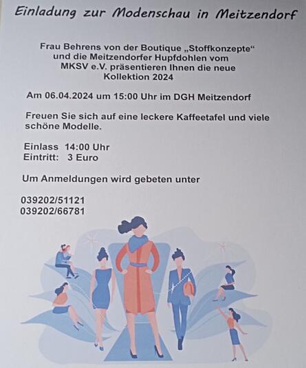 Interner Link: Zur Veranstaltung Modenschau in  Meitzendorf