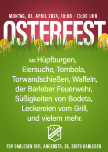 Plakat Osterfest am Barleber Anger